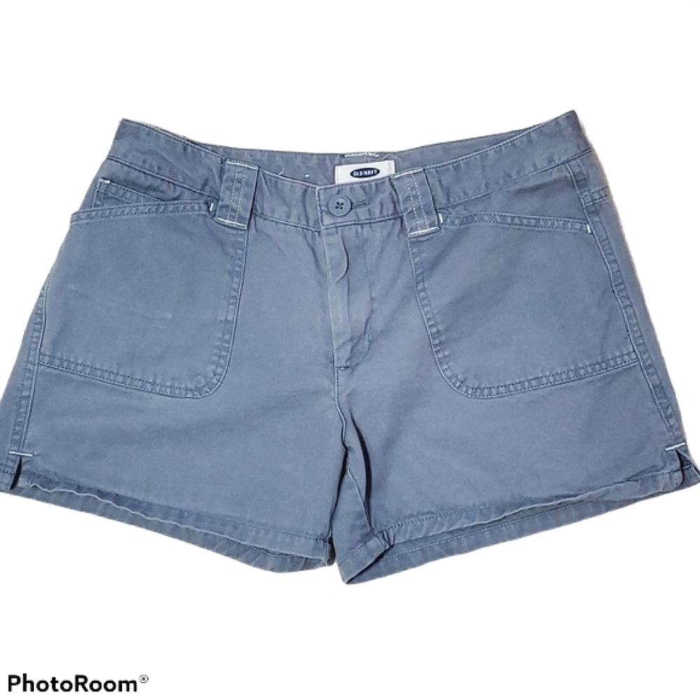 OLD NAVY Grey Khaki Shorts Stonewashed Size 6